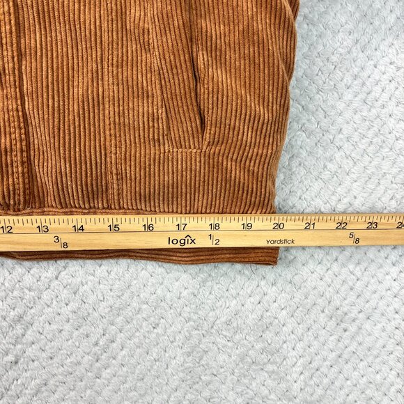 Andrea Womens Corduroy Brown Sherpa Lined Truckers Jacket Sz XL Retro Cowgirl - Picture 8 of 16
